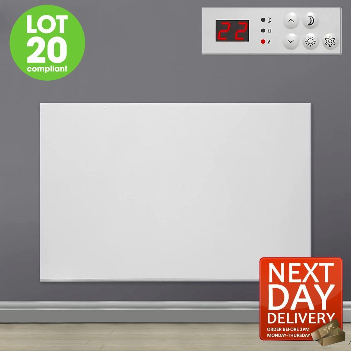 1.5KW Electric Panel Heater Wall Mounted Space Bathroom Radiator with Timer  | eBay
