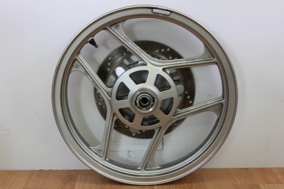 Kawasaki Ninja 250R 2007 rueda delantera con rotor de freno Foto 3 de 4