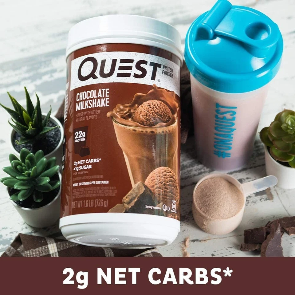 Quest Nutrition Chocolate Milkshake Protein Powder, Low Carb, Gluten Free Pack-1 - Image 4 of 4
