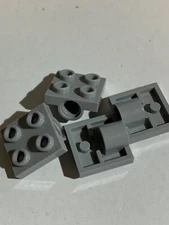 LEGO Parts 2444 / 10247 (4pcs) Plate, Modified 2 x 2 w Pin Hole Choose Color