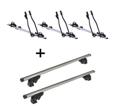 3 Fahrradträger SAGITTAR+Dachträger LION2 für Ssangyong Rexton Sport 5Tür ab 18