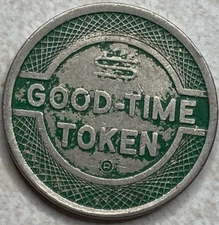 Good Time Token Fun For All Green Control Game Amusement Token T7684