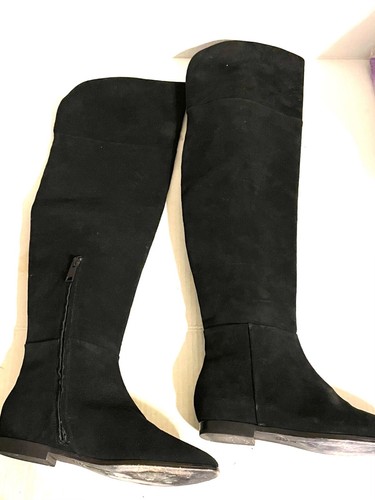 Joie Over-The-Knee Suede Boots Black 