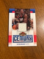 Elton Brand 2009-10 Panini Threads Century Collection Game Jersey #13 76ers /250