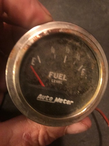 VINTAGE ANTIQUE car automobile truck Auto Meter Electric Fuel Gauge - Picture 5 of 5