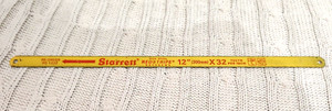 Starrett 12" High Speed Red Stripe Hacksaw Blade Model 1232