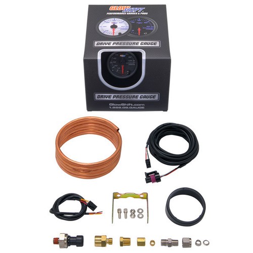 GlowShift Black 7 Color 100 PSI Exhaust Pressure Gauge GS-C723_100 - Foto 2 di 4