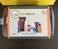 Ulta Beauty Men's Daily Essentials 12 Piece Travel Sample Kit Set with bag - E3
