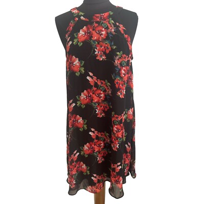 Betsy Johnson Black & Red Floral Print, Sleeveless, Lined Dress, Size 10 | eBay Betsy Johnson Black & Red Floral Print, Sleeveless, Lined Dress, Size 10 | eBay