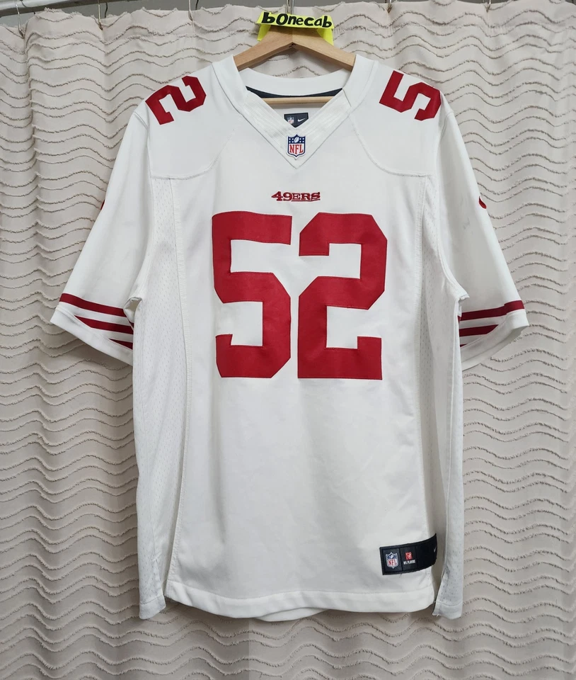 Camiseta 49ers XL Auténtica Patrick Willis Cosida Nike San Francisco #52 RARA Foto 4 de 4