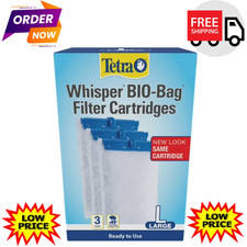 Tetra Whisper Bio-Bag Filter Cartridges For Aquariums - Ready To Use BLUE, Large