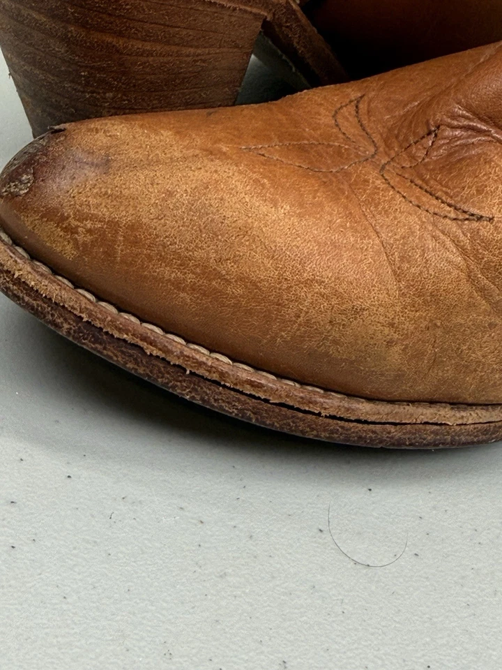 De Colección FRYE Campus Botas de Vaquero Cuero Occidental Marrón Tostado Vaquera MUJERES 6.5B Foto 4 de 4