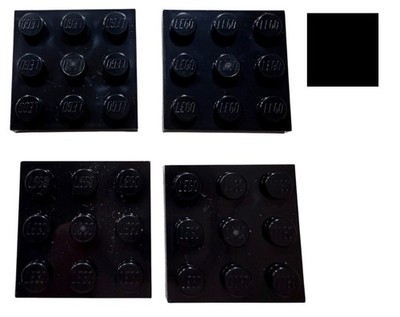 LEGO  4x Platte 3x3 Schwarz 6174917 11212 black Grundplatte Plate Einzelteile