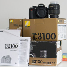 Nikon D3100 DSLR Complete Camera Kit + 18-55mm Lens | Low Shutter 1,853 | Boxed