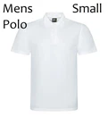 mens  or teen boys polo shirt, white, size small, RTX, polyester, New RX105