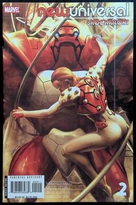NEWUNIVERSAL: SHOCKFRONT #2 ~ VF- 2008 MARVEL COMICS ~ BRANDON PETERSON COVER