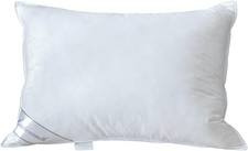 Luxury Goose Down Bed Pillow - Hotel Collection - Queen Size - Washable - 1 Pack