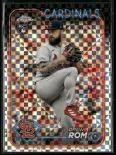 2024 Topps Chrome #195 Drew Rom X-Fractors Rookie St. Louis Cardinals