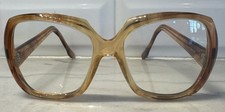 VTG Oscar De La Renta Womens Eyeglasses Amber Round Angular Frames Only
