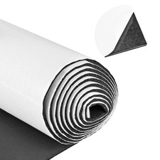 Neoprene Sponge Rubber Foam Sheets with Adhesive Backing 12" x 60" x 1/16" Bl...