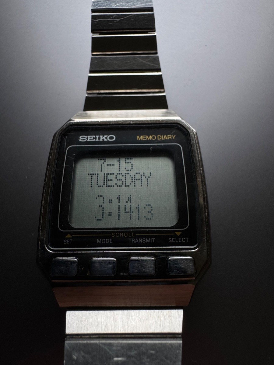 Seiko Memo Diary Digital Watch UW02-0010 with UC-2100 keyboard
