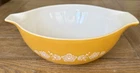 Vintage Pyrex Butterfly Gold 444 4 Qt Cinderella Mixing Nesting Bowl