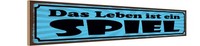 Holzschild 10X46 Cm Das Leben Ist Ein Spiel Deko Geschenk Holz Schild