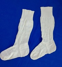 Antique White Child Stockings Show Some Wear