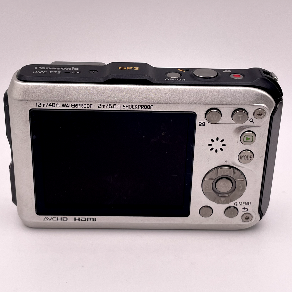 Panasonic LUMIX DMC-FT3 12.1MP Digital Camera – Silver – Tested