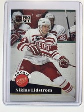 Pro Set 1991-92 Niklas Lidstrom Rookie #531 Red Wings NHL Ice Hockey Card