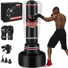 Punching Bag with Stand Adult 70?- Free Standing Boxing Bag with Boxing Gloves a
