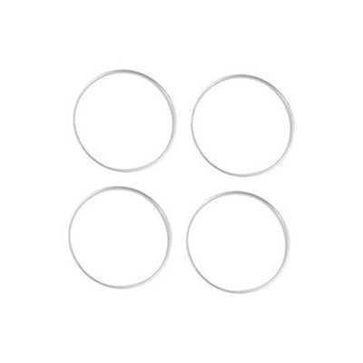 Aluminum Alloy Silver 108.1mm Hub Centric Rings - 110mm OD ID Car Wheel Hubrings