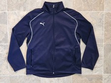 Mens Puma Jacket Size Small Navy Blue
