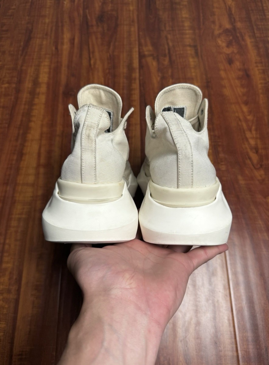 Rick Owens DRKSHDW Abstract Ramon Milk White Beige Mens Sneakers