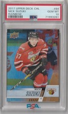 2017-18 Upper Deck CHL Rainbow Nick Suzuki #84 PSA 10 GEM MINT POP 1