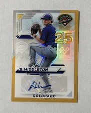 2025 Panini Prospect Edition JB Middleton #168 Gold Prizm Autograph Auto 10/10