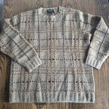 Vintage Eddie Bauer 100 Lambs Wool Pullover Sweater Crewneck Men  s Large