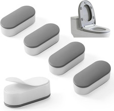 5 PCS Toilet Seat Bumpers for Bidet Attachment with Strong Adhesive, Universal N