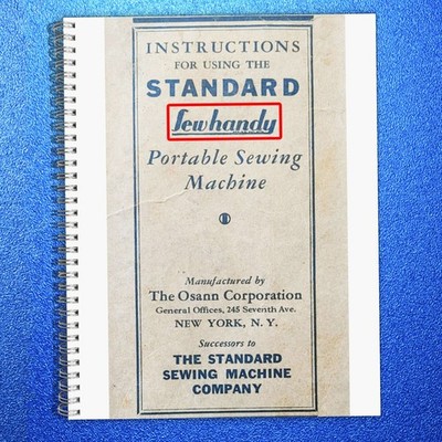 STANDARD SewHandy GE Model A Sewing Machine Instruction Manual , Wire BINDER
