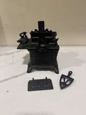 Vintage Miniature Queen Black Cast Iron Pot Belly Stove Roper Oven Furniture