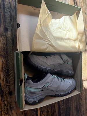 NEW KEEN Targhee IV Waterproof Women s Hiking Shoes Alloy Granite Green 6