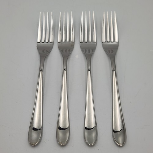 Mikasa EMILE Set Of 4 Dinner Forks 18/10 Glossy Stainless Steel Flatware