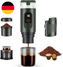 2-In-1Tragbare Kaffeemaschine Mit 7650 Mah Akku, 20 BAR Druck, Heiß-/Kalt-Extrak
