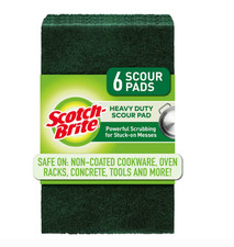 Scotch-Brite Heavy Duty Poly fiber Scouring pad 6 -Pack