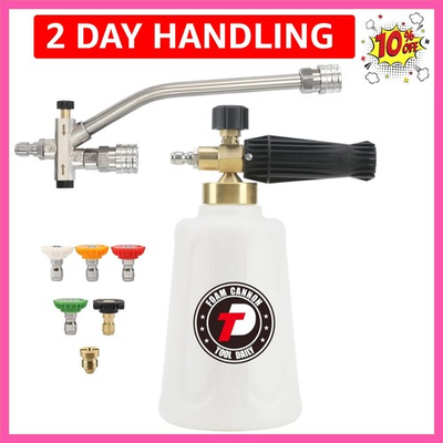 #ad High Performance Foam Cannon for Pressure Washer with Dual Lance amp; Nozzles $59.79
