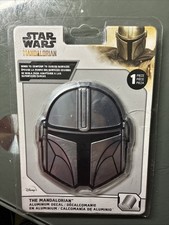 Star Wars The Mandalorian Mando's Helmet Aluminum Car Decal Silver