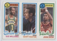 1980-81 Topps Gus Williams Geoff Huston John Drew #5-67-12 uk2