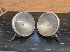 1933 1934 Ford Twolite Headlights Pair Oem Stainless Teardrop 1933 1934 Ford Twolite Headlights Pair Oem Stainless Teardrop