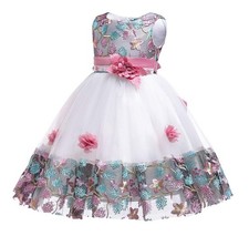 12M-8T Toddler Pageant Flower Girl Lace Dress Little Girls Party Wedding Form...