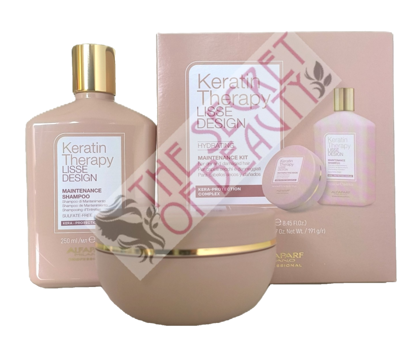 Alfaparf Keratin Therapy Lisse Design Maintenance Shampoo & Mask/ Boxed